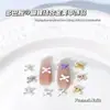 Acessórios de Liga Doce Borboleta para Arte de Unhas Estilo Creme Japonês Prata Tridimensional Requintado Gravata Borboleta Materiais Acessórios para Arte de Unhas