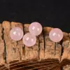 Pedras Soltas de Calcedônia Rosa Cristal Rosa Semi-Acabado Quartzo Jade Pulseira Trançada de Contas Artesanal DIY Colar Venda por Atacado