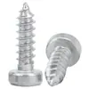 Tornillo autorroscante de cabeza cilíndrica de acero inoxidable 201, cabeza corta, cabeza ahuecada, ranura de ciruela, M3/M4/M5/M6