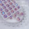 Internet Red Explosivo Grasa Uñas Cuadradas Arte de Uñas Diamante Súper Flash K9 Producto Alto Cristal de Vidrio con Forma Multicorte Adornos de Diamantes para Uñas