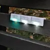 Solar ao ar livre passo 1LED luz de parede lâmpada de parede cerca luz à prova d'água paisagem pátio luz escada solar