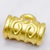 Accesorios de oro mate que conservan el color, pulsera de tres vías con agujero grande, colgante ruyi, cuentas de nube auspiciosa