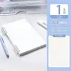 Cuaderno de Hojas Sueltas Antideslizante B5 con Espiral Desmontable, Adecuado para Estudiantes de Secundaria y Preparación de Exámenes de Posgrado, A5 Azul Sencillo y Fresco