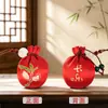Exquisito Mini Sachet de Artemisa Bendición Zen Regalo Colgante para Teléfono Colgante para Coche Empaque de Tarjeta de Papel Sachet