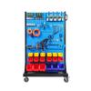 Estante de Herramientas de Hardware Engrosado Tablero Perforado de Agujero Cuadrado y Agujero Ranurado Estante de Material de una y Doble Cara Estante de Almacenamiento Multifuncional Desmontable