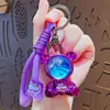 Llavero Creativo y Moderno de Oso Cielo Estrellado, Llavero Personalizado para Coche de Hombre, Colgante para Bolso de Mujer, Exquisito Accesorio Pequeño