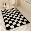 Alfombrilla de Piso Anillo de Seda para Baño Lavable Hueca Antideslizante para Baño Alfombrilla Resistente a la Suciedad Anticaída