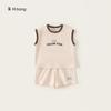 Frete Grátis Roupas Infantis Conjunto de Colete Infantil Verão Colete e Shorts Finos para Meninos Conjunto Esportivo de Duas Peças Roupa de Verão para Meninas