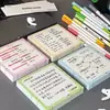 Notas Post-it Estilo Ins Alto Valor de Cor Manchas de Tinta Creme Notas Post-it Plano de Estudo Este Memorando Pode Escrever Notas Post-it