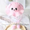 Sombrero de paja infantil de dibujos animados estilo coreano con orejas de conejo móviles, nuevo para verano, protección solar para bebé, sombrero para el sol