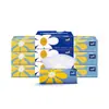 Papel de Tejido Mini Tempo Depot 80 Hojas 4 Capas 10 Paquetes de Tejido Facial sin Aroma Papel de Tejido Mini Impreso Portátil