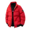 Chaqueta Corta Gruesa de Invierno para Hombre, Holgada, Versátil, Moderna, con Cuello Alto, Chaqueta Acolchada Cálida para Jóvenes y Personas de Mediana Edad