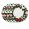 Mantel Redondo Navideño Temu Más Vendido Hombre de Jengibre Papá Noel Cascanueces Resistente al Calor Mantel Navideño Impreso