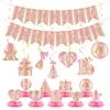 Guirlanda de decoração de aniversário transfronteiriça ornamento pendurado espiral banner de aniversário de 40 50 60 anos decoração pendurada ornamento de favo de mel