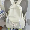 Nova Mochila Escolar Bordada com Laço para Alunos do Ensino Fundamental II e Médio Mochila de Grande Capacidade Estilo Pequeno e Fresco Bolsa Japonesa para Deslocamento com Duas Alças Leve