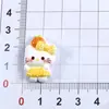 Desenho Animado Fofo Frutas se Abraçando Gato KT Acessórios de Resina diy Acessórios de Cola de Creme Decoração de Presilha de Cabelo Pequenos Acessórios de Resina