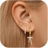 Pendientes geométricos de moda europea y americana, pendientes de nicho de moda, pendientes que combinan con todo, pendientes de traje, pendientes de tres piezas