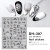 Redanco novo 3D rede social explosões diy padrão adesivos de arte para unhas com adesivos de unha adesivos atacado DH-301