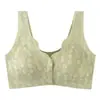 Ropa interior popular transfronteriza con botones delanteros para madres de mediana edad y mayores con espalda bonita, Sujetador de verano delgado sin aros, Sujetador tipo banda para el pecho