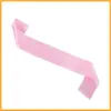 Ventas Directas de Fábrica DIY Correa Fiesta Individual Fiesta de Cumpleaños Satín Multicolor Correa de Hombro en Blanco Se Puede Imprimir con Logo