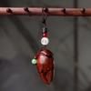 [crab Boss] Sandalwood Crab Claw Car Chaveiro Dinheiro na Mão Chave Pingente Celular Pingente Presente Criativo