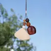 Cascara de Fruta Natural Campana Agitada a Mano Bodhi de Múltiples Tesoros Correa para Teléfono DIY Nuevo Estilo Chino Cascara de Fruta Carrillón de Viento Colgante Creativo Cultural para Bolsa