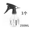 Desinfecção doméstica Pequeno pote de rega Frasco de spray de cabeleireiro Maquiagem transparente Pressão manual Barbearia Tesoura Pote