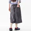 Pantalones Cortos de Mezclilla Estampado de Leopardo Estilo Americano para Hombre, Moda Callejera de Verano Hip-Hop Ins Sueltos Casual Nicho Rectos