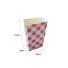 Nova cor quadriculada prato de papel copo de papel feriado festa de aniversário piquenique talheres descartáveis terno decorativo string bandeira