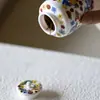 Bote de Té Cerámico Eimeng Flor de Ino Kiyomatsu, Tarro Sellado de Alto Valor, Tarro de Almacenamiento a Prueba de Humedad, Miniatura Azul y Blanco