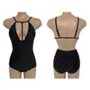 2023 Nuevo Traje de Baño Triangular de una Pieza de Cintura Alta para Mujer Adelgazante Espalda Descubierta Vacaciones en la Playa Aguas Termales [una generación de cabello]]