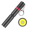 Lanterna LED Mini Portátil Chaveiro Lanterna 3W XPE Lanterna Caneta com Clipe e Gancho Compacta Liga de Alumínio Pequena Lanterna de Bolso para Exterior Emergência Uso Diário