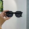 Formato Côncavo Estilo K Óculos de Sol Marrons da Moda Street Style para Mulheres Versátil Mostra o Rosto Pequeno Óculos de Sol Cor Chá Preto Quadrado