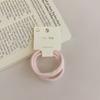 Sensación gigante de seda suave ~ anillo de toalla de color crema para niña alta elasticidad anillo para el pelo color helado anillo para coleta alta