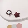 Acessórios de Joia com Fivela de Botão Estrela de Cinco Pontas em Couro com Padrão de Cobra de Alta Moda Acessórios de Patch para Bolsa Retro DIY