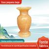 Vaso Pequeno de Jade Bege Enfeites de Jade Sala de Estar Entrada Decoração de Jade Atacado Escultura de Jade Presentes Corporativos