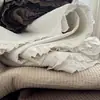 Funda de Cama Individual Doble Cara de Color Sólido Estilo Coreano, Algodón Puro Lavado a la Arena, Juego de Tres Piezas, Sábana Acolchada Engrosada de Algodón Puro, Adecuada para Todas las Estaciones