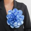 Satén Francés 20cm Broche de Flor Grande Alfiler Flor Hecha a Mano Accesorios de Ropa Combinables Ramillete