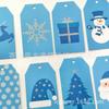 Papel Kraft de Natal Impresso com Pó de Glitter Tags e Cartões de Bênção de Árvore de Natal para Decoração de Presente Transfronteiriço da Amazon
