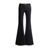 Ropa de Mujer de Seda Naranja # Jeans Bootcut Negros para Mujer en Otoño Nuevo Estilo Cintura Alta Adelgazantes Elásticos Acampanados Tipo Casco de Caballo