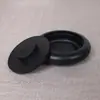 Piedra de tinta redonda de plástico negro de 4 pulgadas, pez Yin y Yang, cartucho de tinta, cartucho de tinta Tai Chi, de doble propósito, tinta para investigación, piedra de tinta de caballo