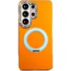 Capa de Celular com Suporte Giratório IMD Dopamina de Furo Grande para Samsung S26/S25 Tendência A57 Luxo com Pedras Preciosas A56