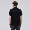 Camisa Polo de Verano para Hombre de Color Sólido Top Ins Marca de Tendencia Europea y Americana Holgada Casual Cuello Solapa Manga Corta Camiseta Versátil