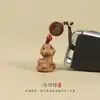 Madera de Durazno Doce Signos del Zodiaco Oveja, Caballo, Cerdo, Mono Llavero Colgante para Coche para Hombres y Mujeres, Amuleto de Llave del Año Zodiacal, Cadena para Teléfono