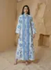 Vestido Longo Feminino Popular de Comércio Exterior OEM, Vestido para Festa de Férias Atacado de Fábrica, Vestido Evasê Estampado
