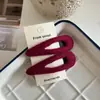 Pasador de Lana Sencillo para Otoño e Invierno para Niñas, Pinza de Flequillo de Gama Alta, Cabello Suelto Lateral, Pasador para la Parte Posterior de la Cabeza, Pinza Pequeña Accesorio para el Cabello