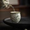 Caneca de chá pintada à mão da Fornalha Ru conjunto de chá kung fu Jingdezhen feito à mão azul e branco sob o esmalte Caneca Única Padrão de nuvem Xiangyun caneca de chá caneca de chá caneca de chá