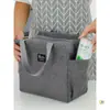 Venda Quente Saco de Almoço Espesso com Folha de Alumínio Saco Bento de Bolso Duplo Grande Capacidade Impermeável Catiônico Térmico Saco de Marmita Refeição