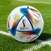 Novo Modelo Bola de Futebol Copa do Mundo 2026 EUA-Canadá-México, Tamanho 5 Laminada, Tamanho 4 Adesiva, Tamanho 3 PU Costurada à Máquina Bola de Futebol PVC Atacado