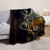 Manta de Franela de Halloween 2026 Modelo Nuevo, Adecuada para Todas las Estaciones, Siesta en la Oficina, Sofá Lujoso y de Alta Gama